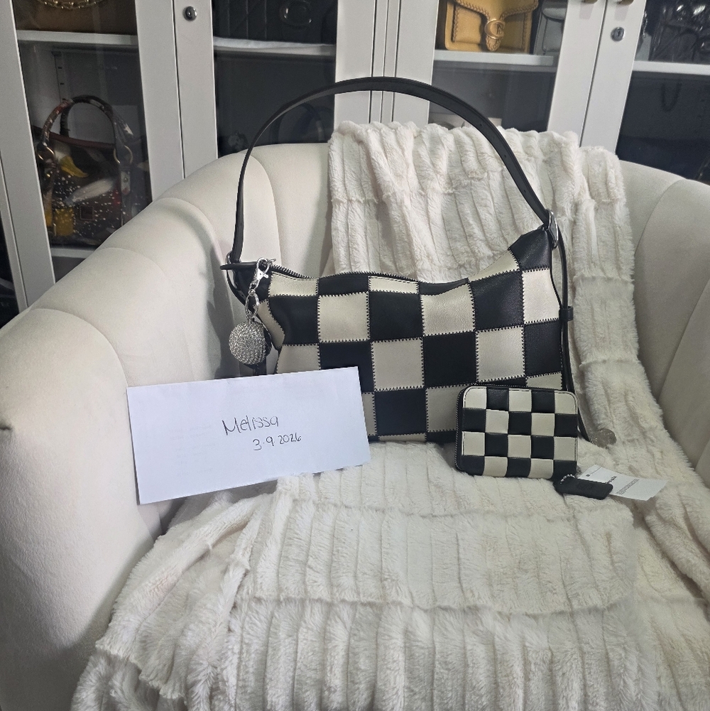 Coactopia Alter Ego Slouchy Shoulder Bag Like NEW W/ BNWT Zip Around Wallet